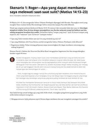 Helping through difficult times handout