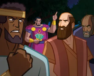 Noah and his men are angry with each other