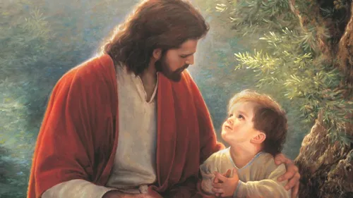 Jesus and a child