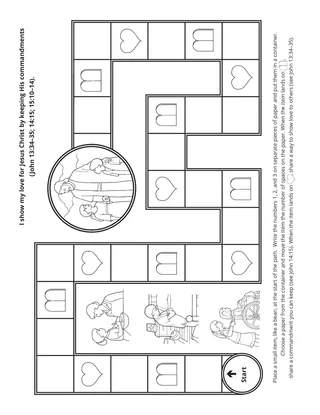 activity page: keeping the commandments