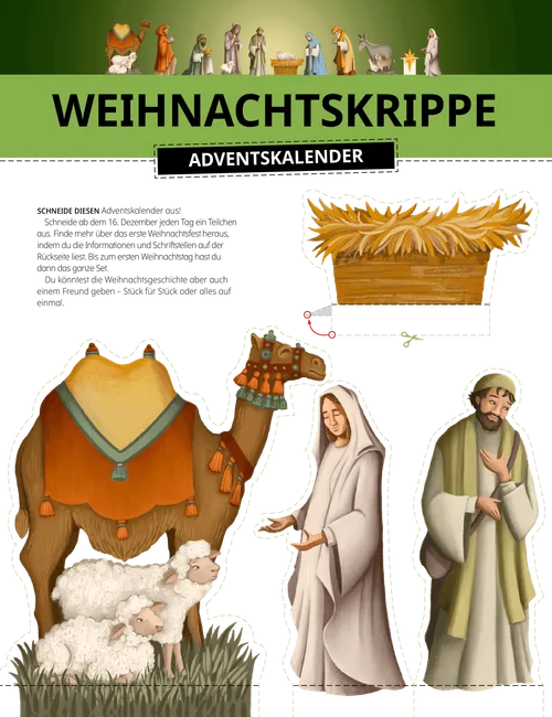 Christmas Nativity Countdown Activity