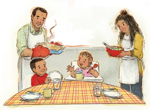 Pamilya nga nagdungan sa pagpanihapon