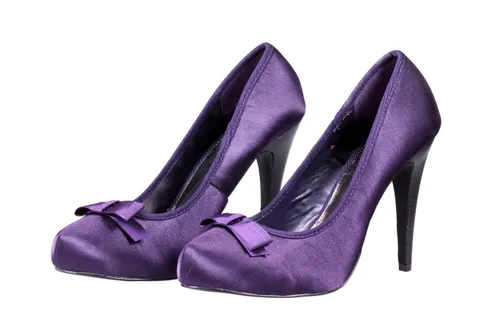 purple shoes