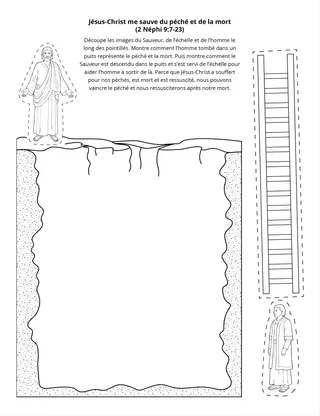 page d’activité : Jésus-Christ nous sauve du péché et de la mort