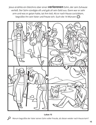 The Prodigal Son coloring page