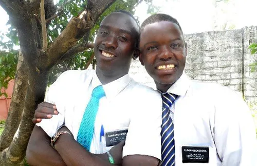 Elders Joshua Walusimbi and Joseph Ssengooba