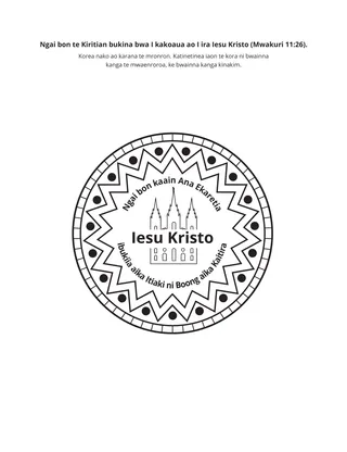 te iteraniba ibukin waaki ni kakukurei: Ngai bon te Kiritian ibukina bwa I kakoaua ao I ira Iesu Kristo