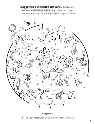 The Creation coloring page