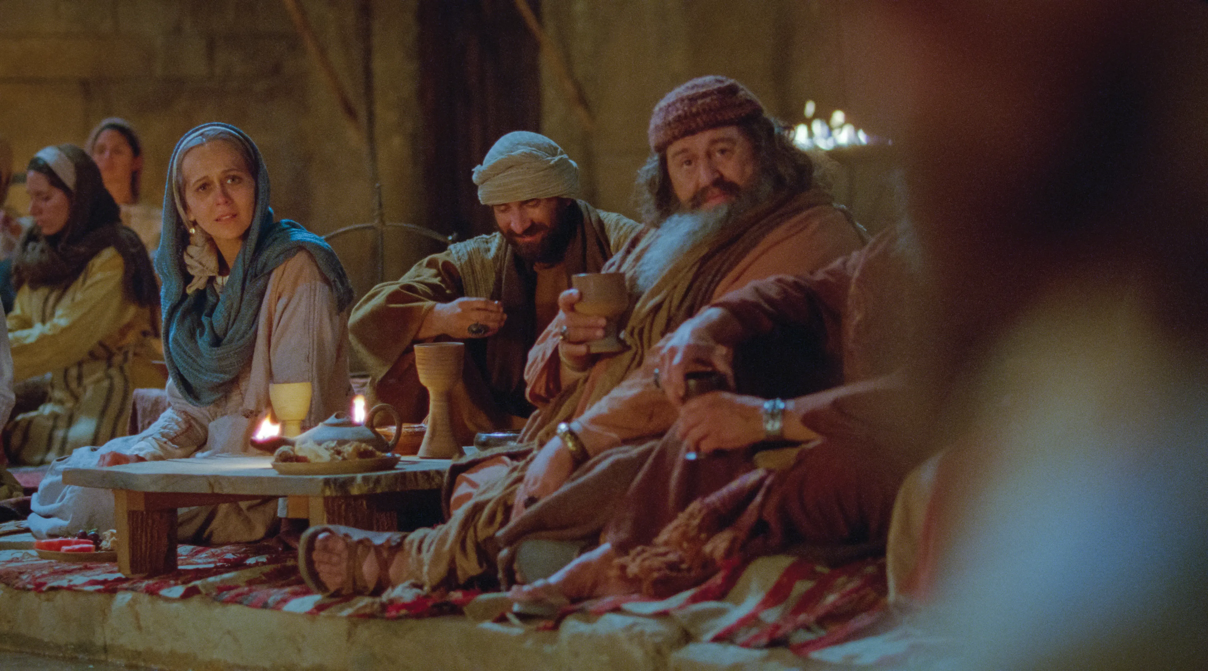 Mary looks at Jesus when she learns there is no more wine.