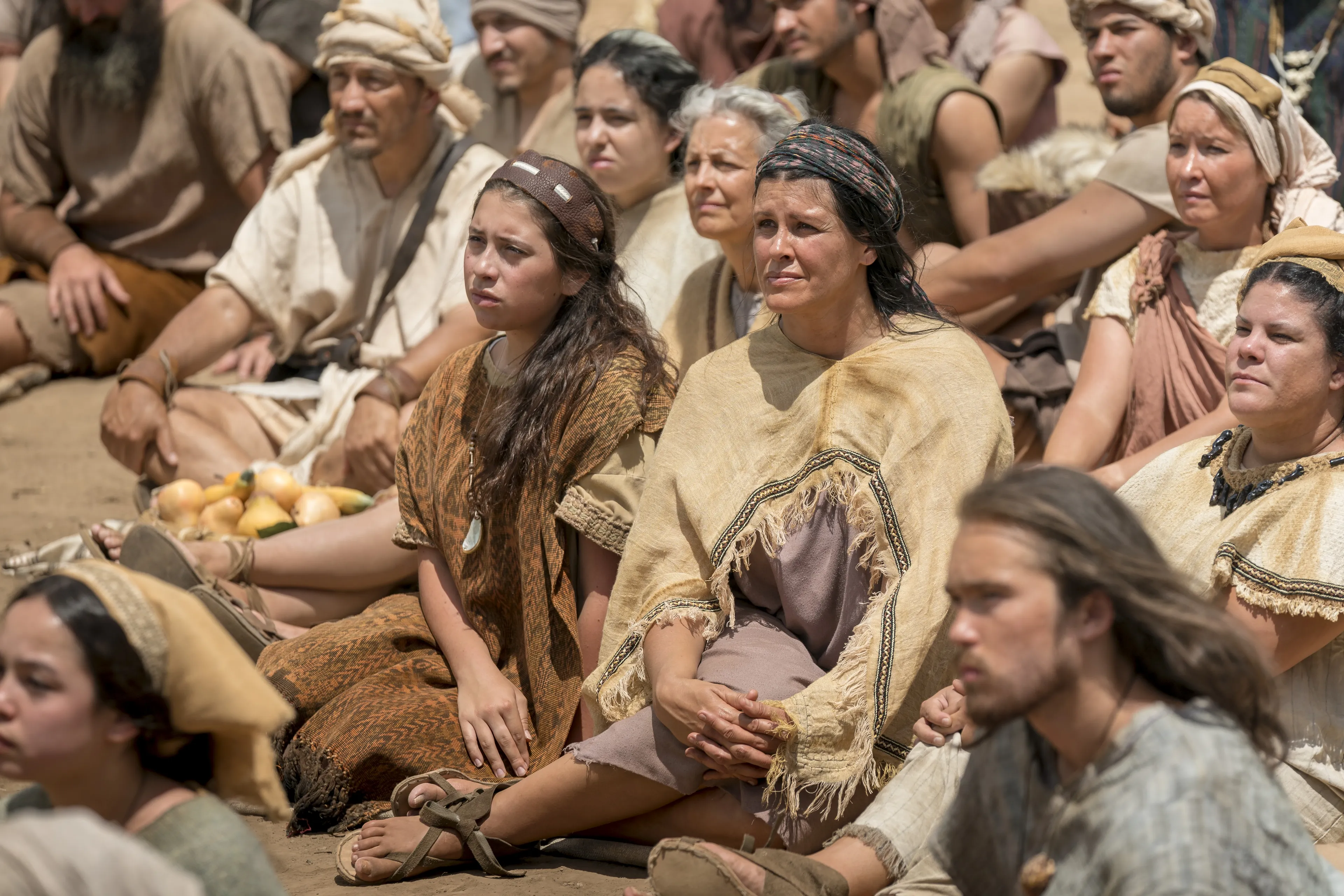 Nephites listen as Jacob teaches about pride and chastity.