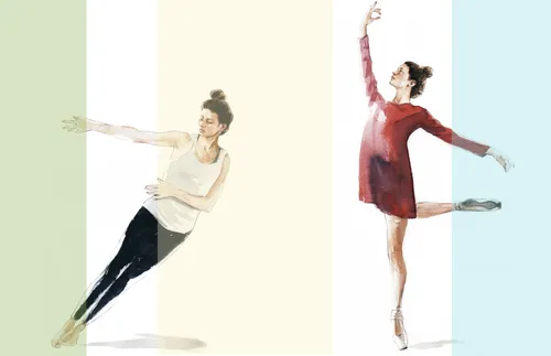 modern dancer and ballerina