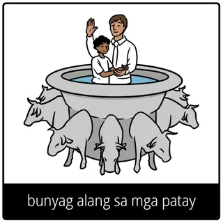 bunyag alang sa mga patay nga simbolo sa ebanghelyo