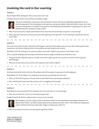 2026 Old Testament Seminary Teacher Materials