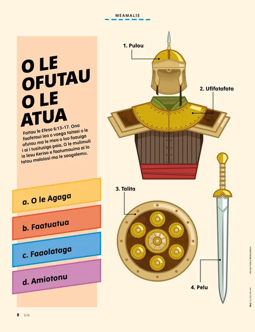 Itulau PDF o se gaoioiga e eseese vaega o ofutau