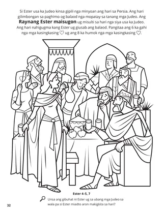 Esther coloring page