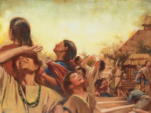 尼腓人目睹沒有夜晚的一天