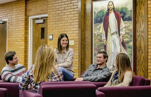 young adults at institute