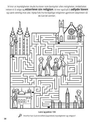 Religious Freedom coloring page