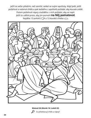 The Last Supper coloring page
