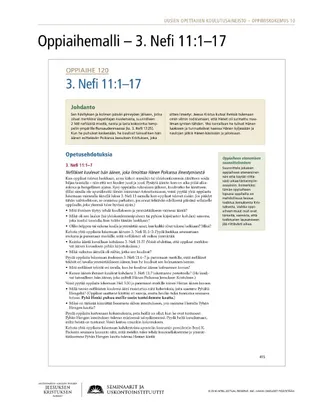 moniste, Oppiaihemalli