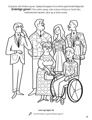 Gifts of the Spirit coloring page