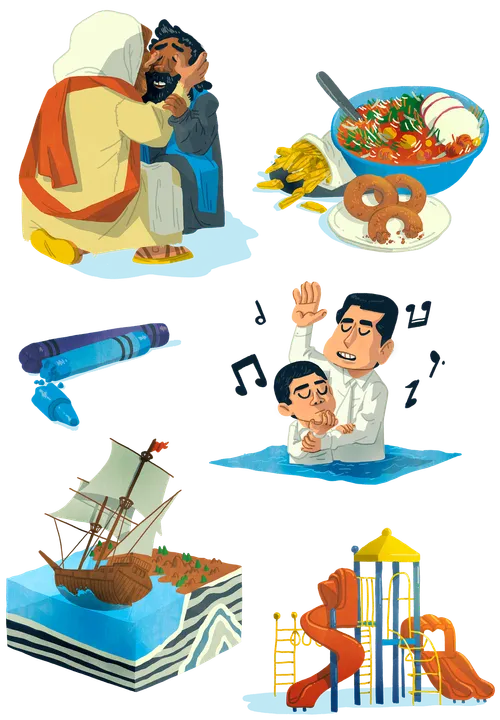 illustrations of Jarom’s favorites