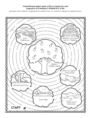 страница с заданием: слово Божье помогает мне ощущать Его любовь