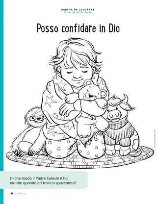 child snuggled in blanket and praying