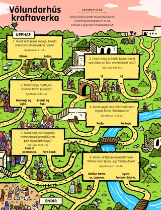 völundarhús í gegnum sögusvið Nýja testamentisins