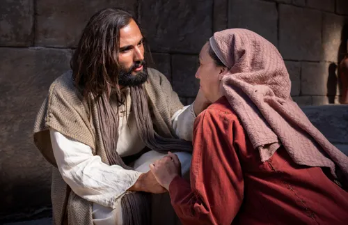 Jesus and the woman with an issue of blood
