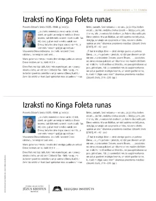 izdales materiāls, Kinga Foleta runa