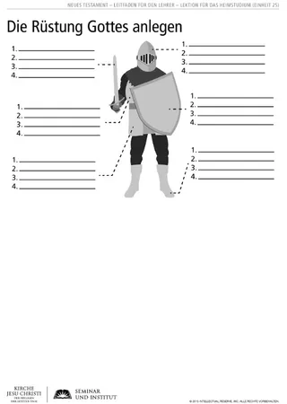 handout, armor of God