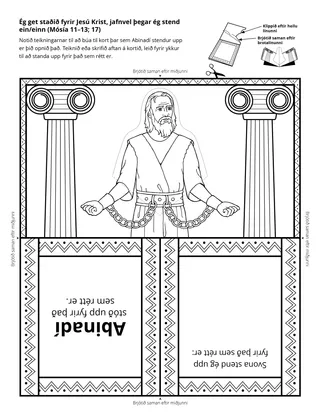 verkefnasíða: Ég get staðið fyrir Jesú Krist, þótt ég standi ein/n