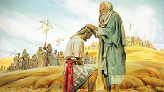 Moses ordaining Joshua