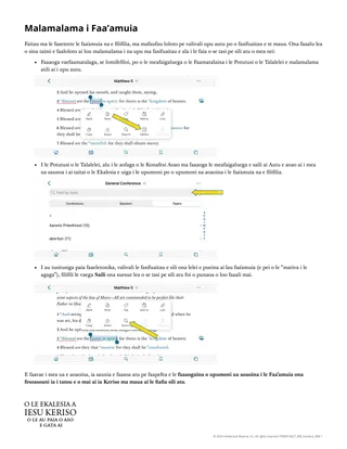 Pepa e tufatufa atu o le Malamalama i Faaamuia