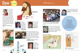 drawings and quotes from kids