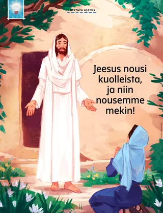 Jesus speaking to Mary outside the tomb