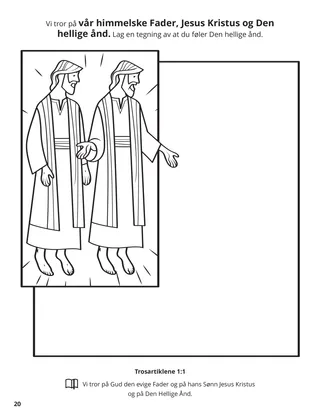 First Article of Faith coloring page