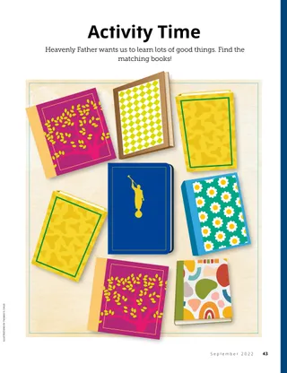 matching book activity