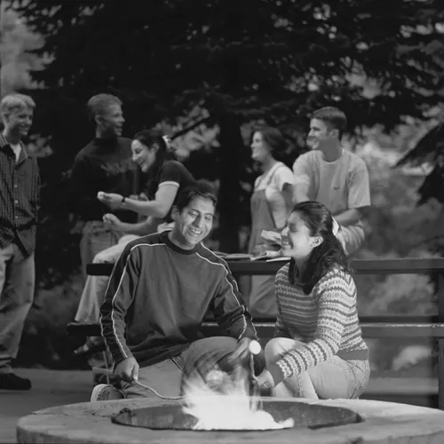 young couple on date