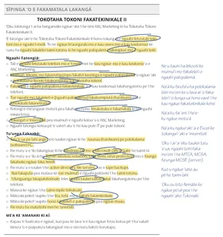 job description with circled terms