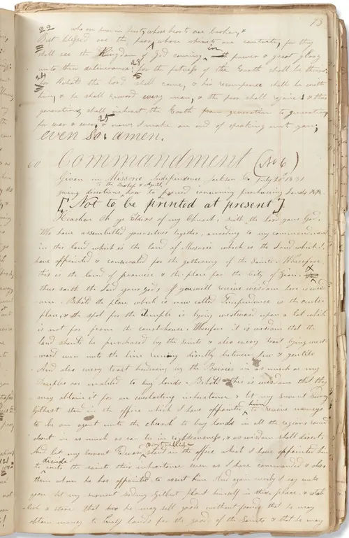 Revelation identifying the Land of Zion.