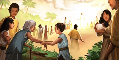 Jesus healing the sick