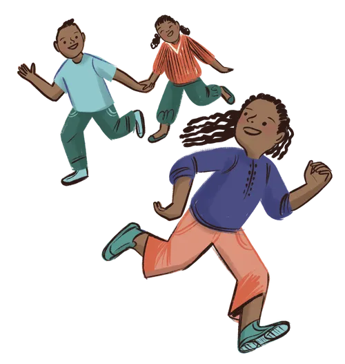 Kids running