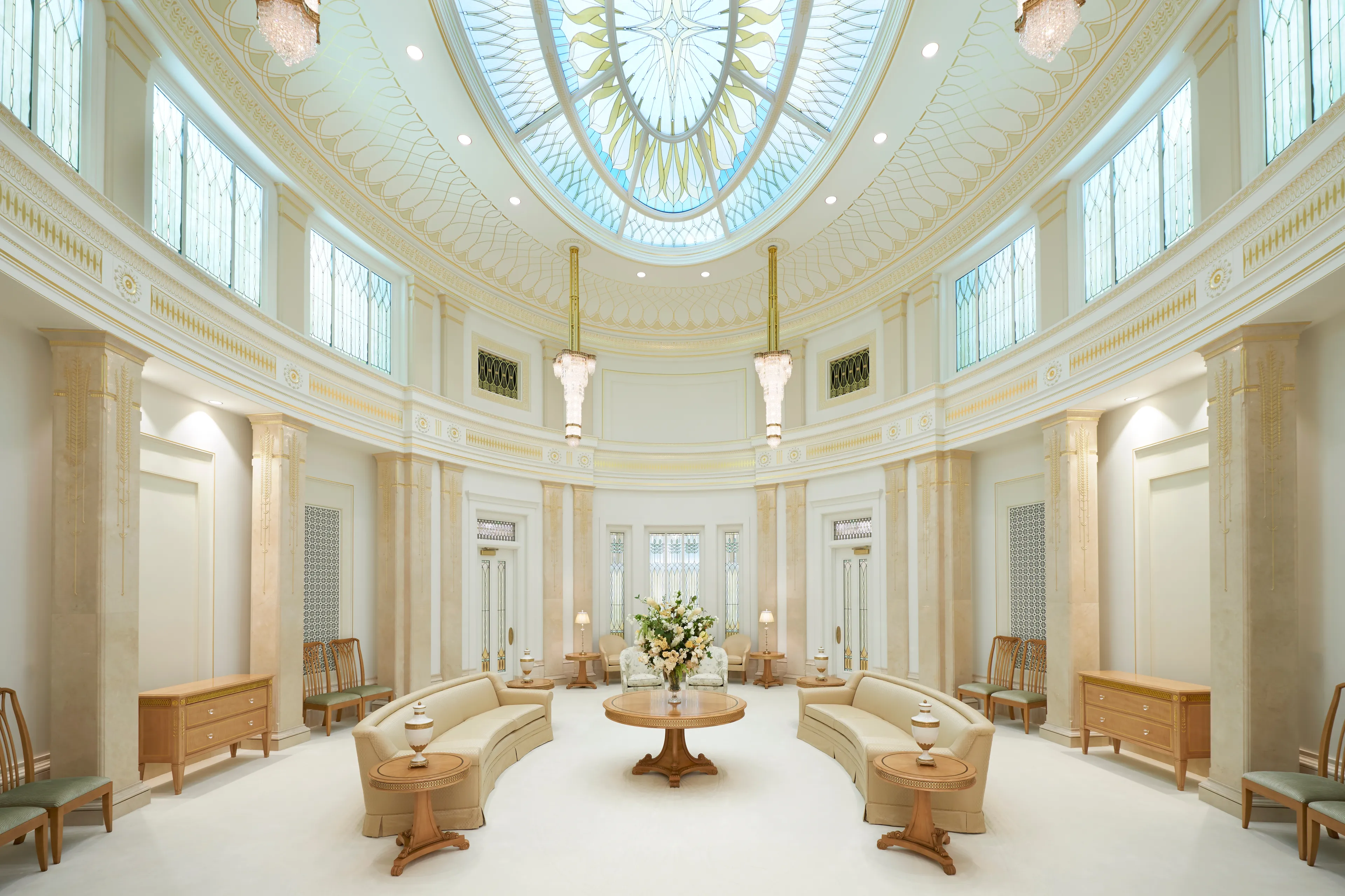 Celestial room in the Phoenix Arizona Temple.