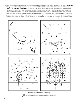 Parable of the Sower coloring page