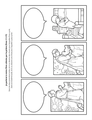 Page d’activité : je parle à notre Père céleste par la prière.