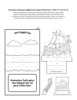 verkefnasíða: Himneskur faðir getur hjálpað mér að gera erfiða hluti