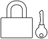 padlock and key