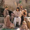 depiction of Jesus with some children